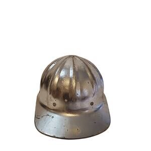 Vintage SuperLite Aluminum Hard Hat Helmet Cap Fibre Metal USA